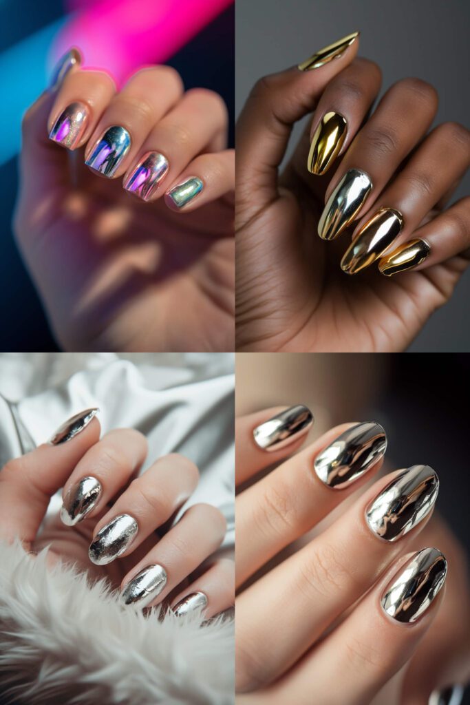 Metallic Accents - Spring Nail Trends
