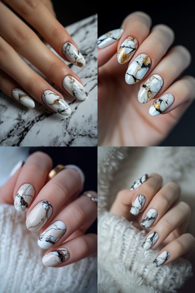Marble Manicure Spring Nail Trends