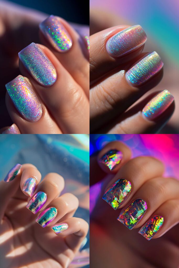 Holographic Hues - Spring Nail Trends