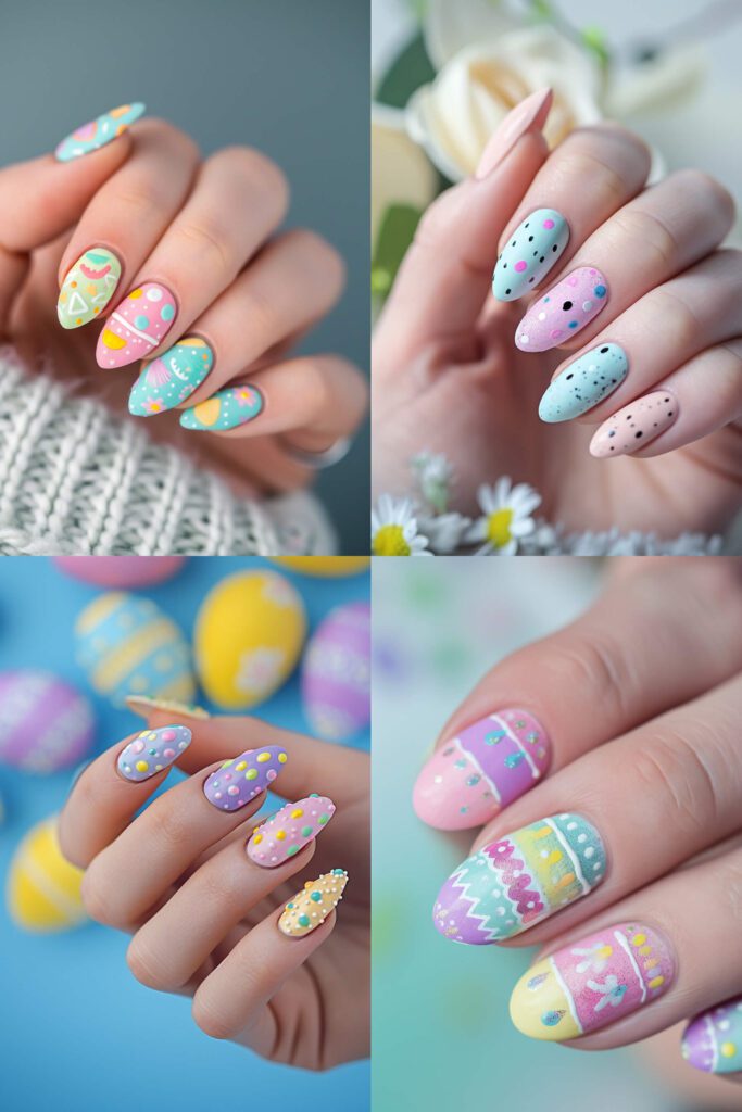 Easter Egg Designs spring nail ideas