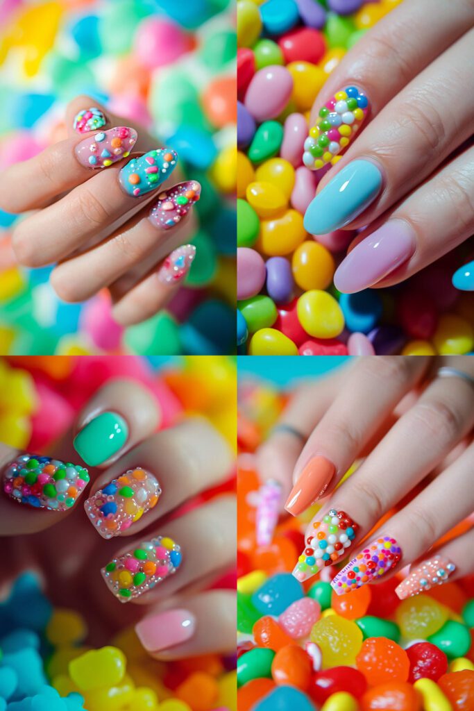Candy Crush - Spring Nail Trends