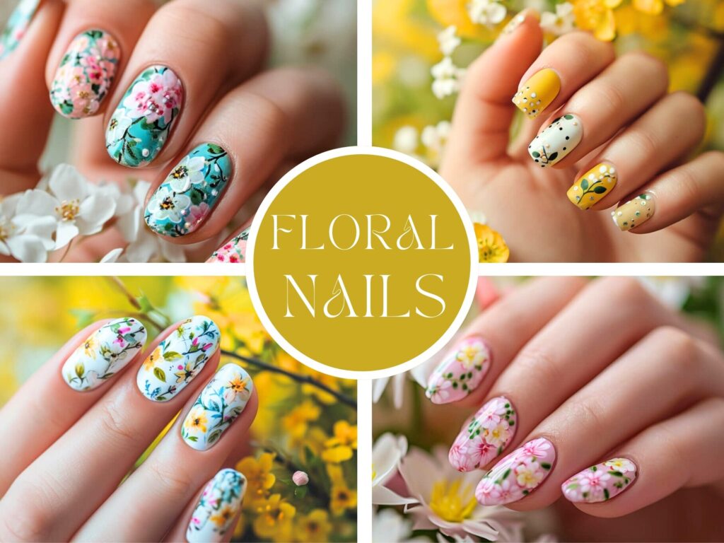 floral spring nails