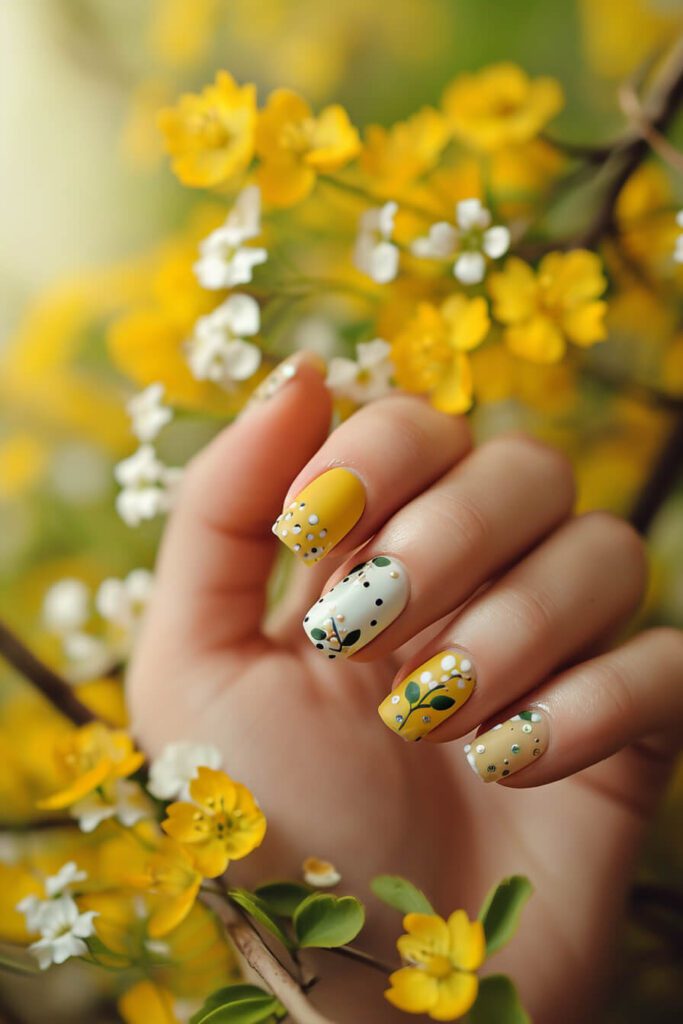 Sunshine Meadows: Dainty Spring Nails