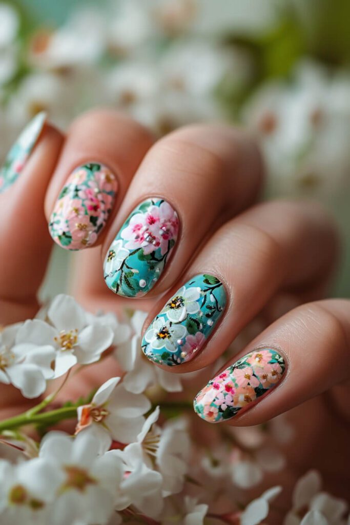 Enchanted Blossom: Spring Nails in Bloom