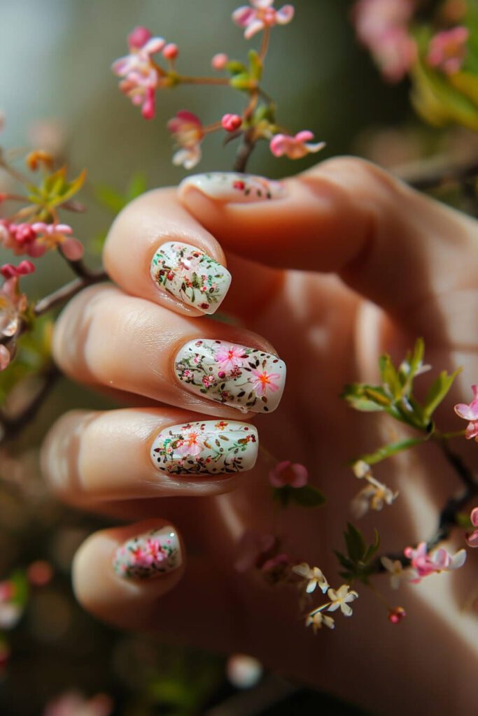 Enchanted Garden: Spring Nails in Full Bloom