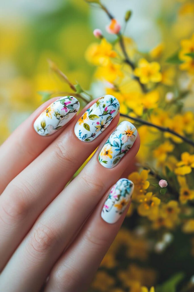 Floral Tapestry: Exquisite Spring Nails
