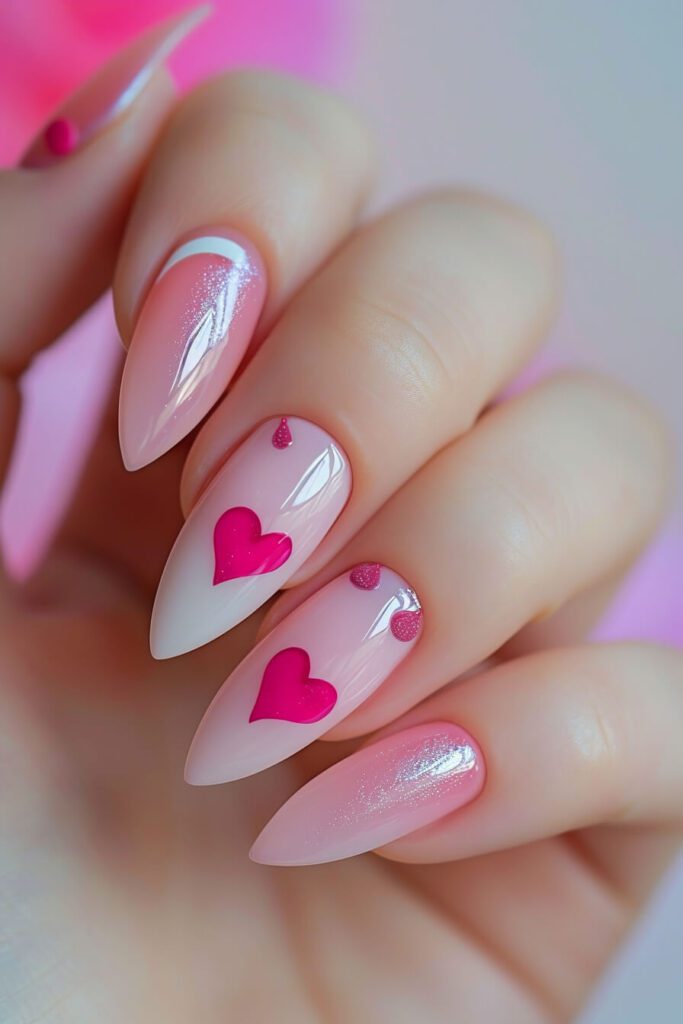 Hearts in Harmony: Valentines Day Nails