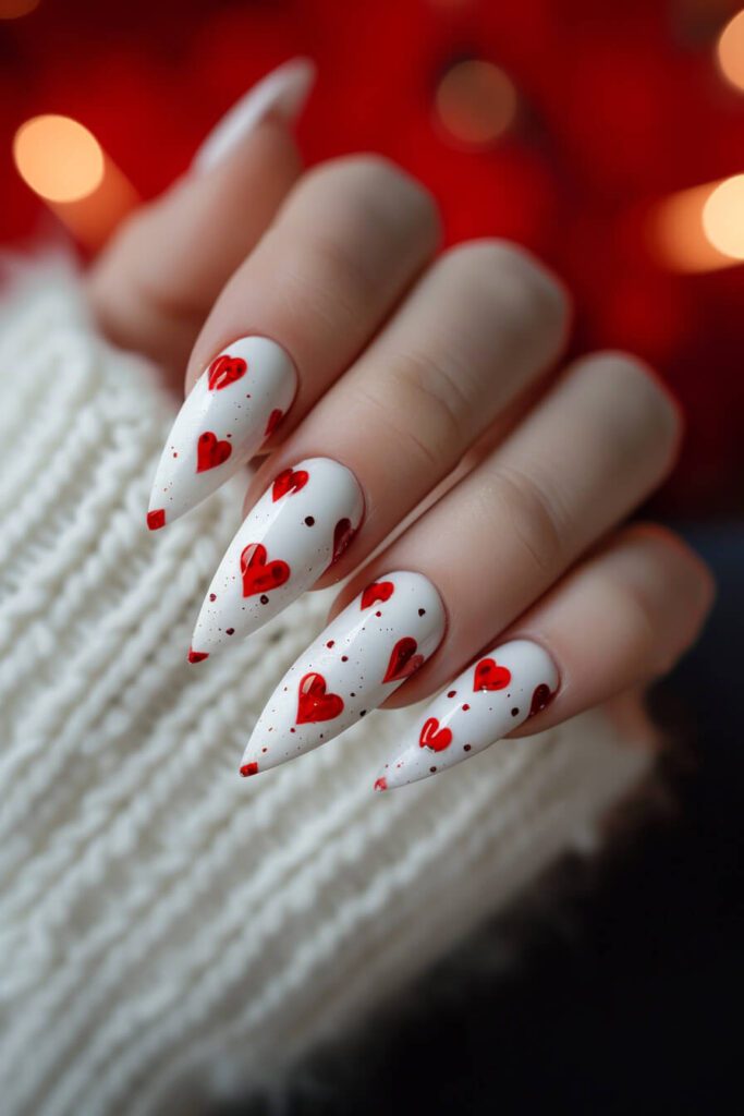 Love's Whisper: Valentines Day Nails