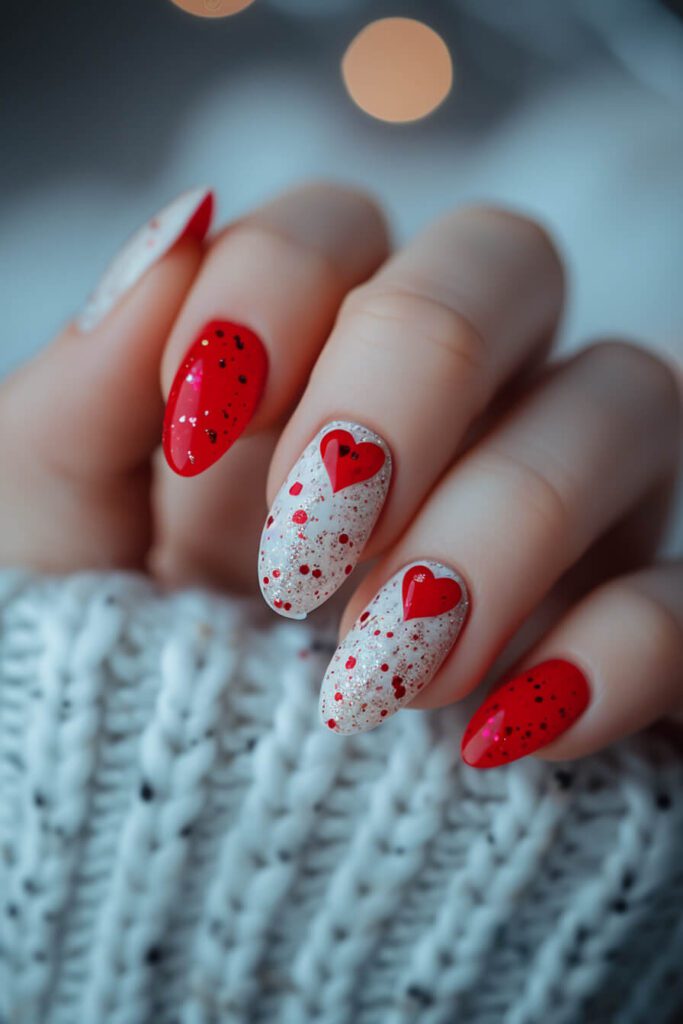 Passionate Whispers: Valentines Day Nails