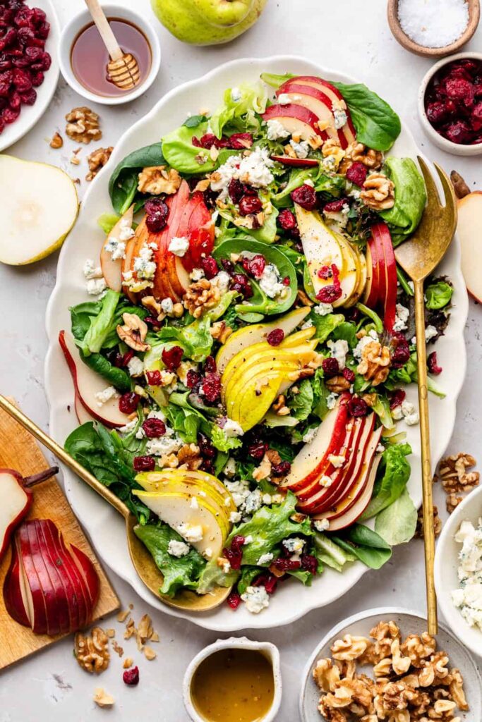 Pear and Blue Cheese Walnut Salad - salad recipes