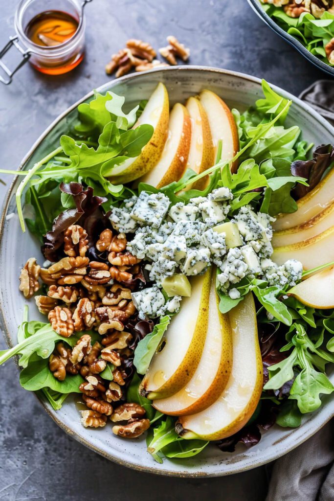 Pear, Blue Cheese, and Walnut Salad - Healthy Salad Recipes