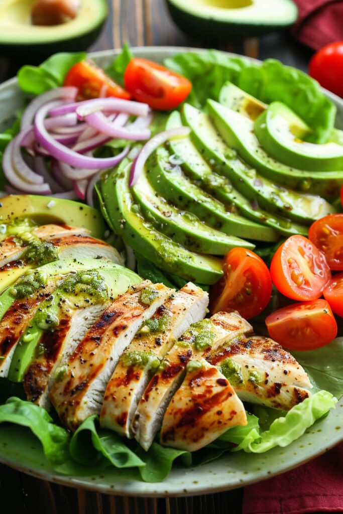 Grilled Chicken and Avocado Salad - Healthy Salad Recipes