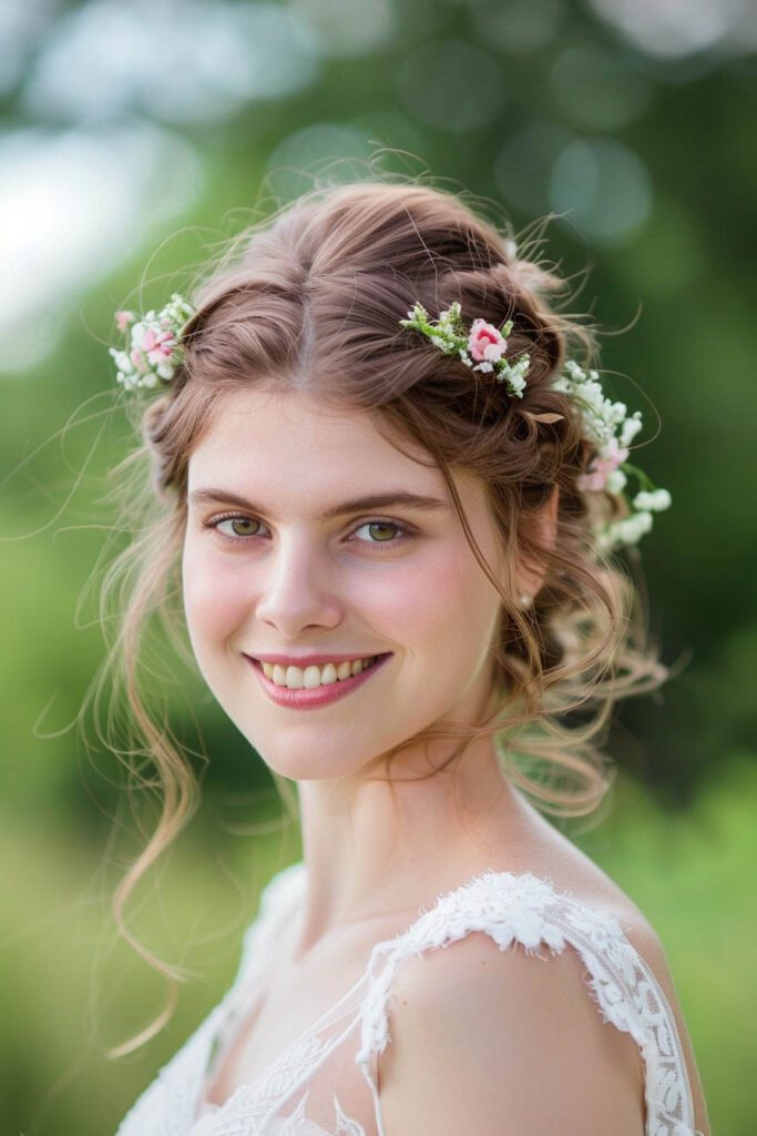 The Twisted Halo - wedding hairstyles