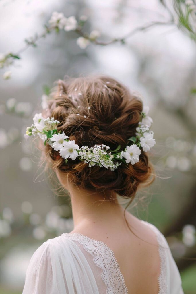 The Twisted Halo - wedding hairstyles