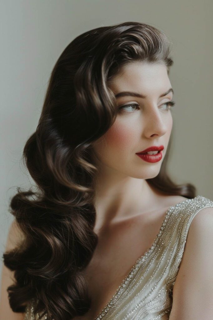 Hollywood Glamour Waves - wedding hairstyles