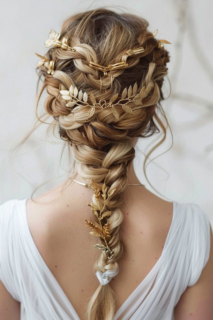 Grecian Goddess Braid - wedding hairstyles