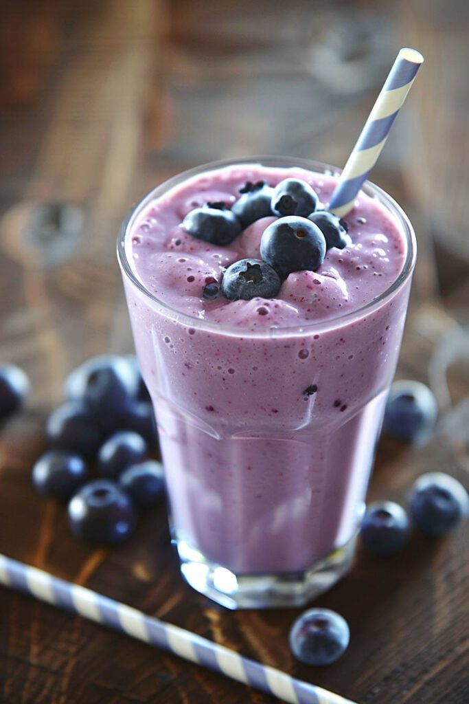 Blueberry Yogurt Smoothie - Healthy snack ideas