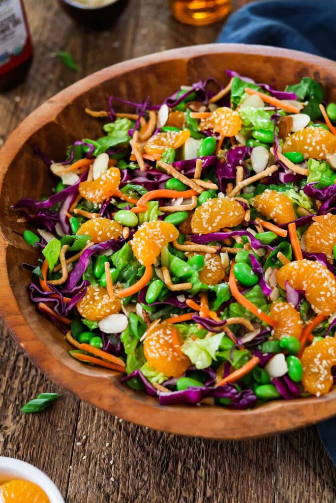 Asian Chopped Salad with Sesame Ginger Dressing - salad recipes