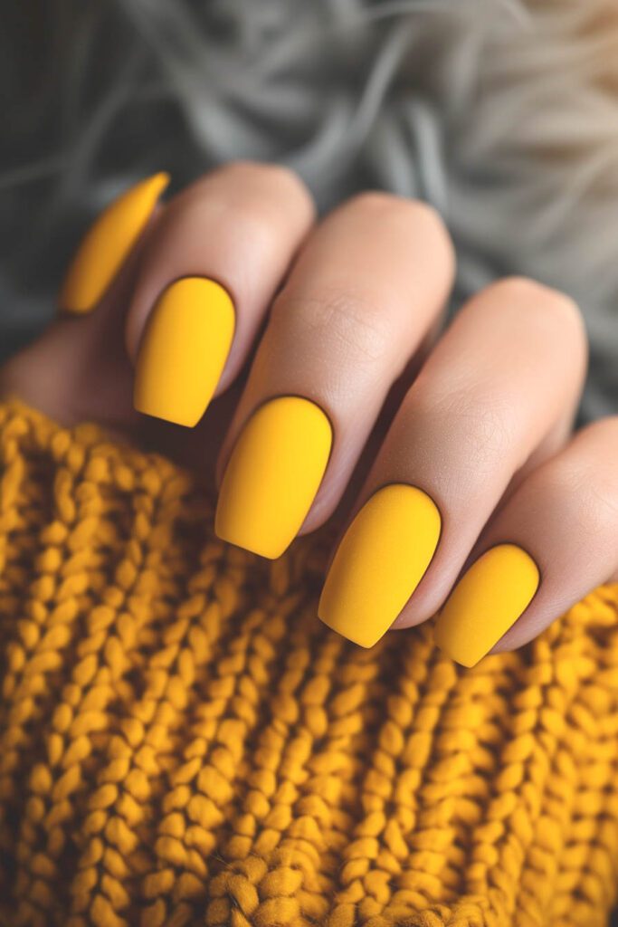 Uñas amarillas - ideas de uñas amarillas