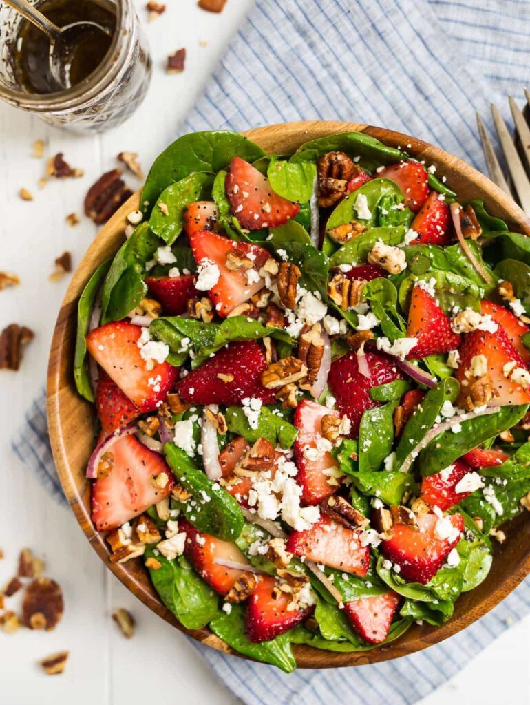 Spinach Strawberry Salad - salad recipes