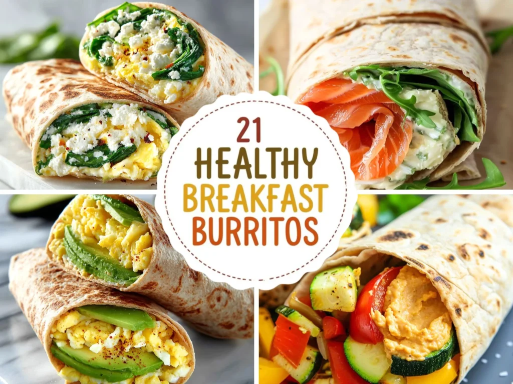 healthy breakfast burritos