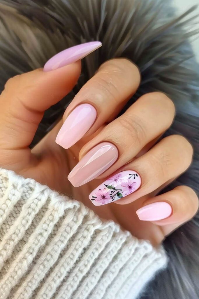 Blossom Pink Nails: Soft and Serene - Pink Nails