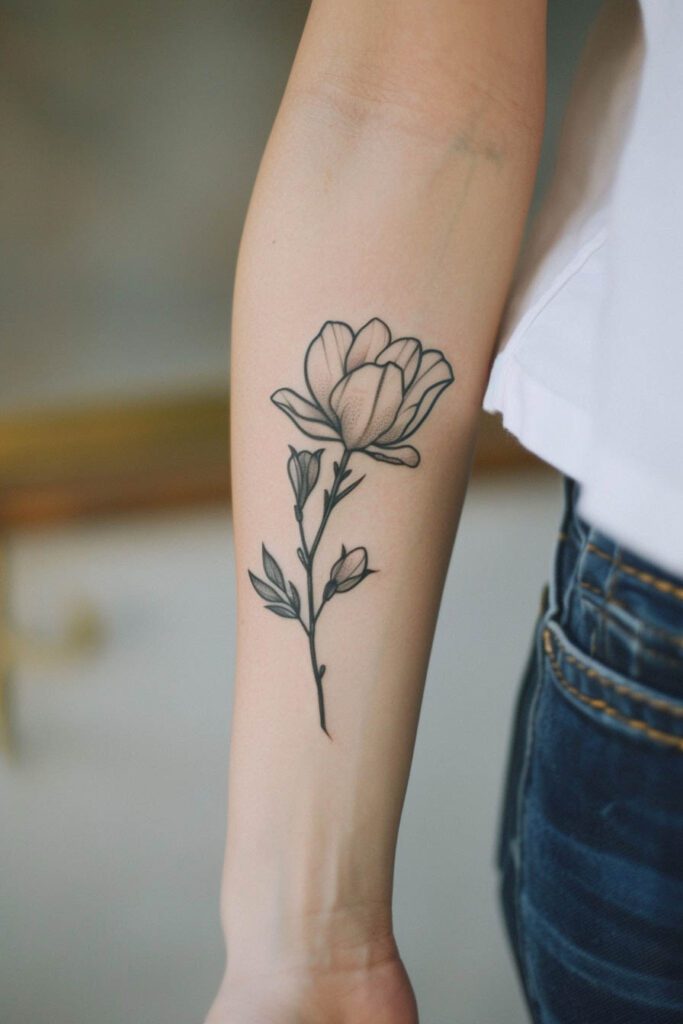 Magnolia Tattoo - flower tattoo ideas