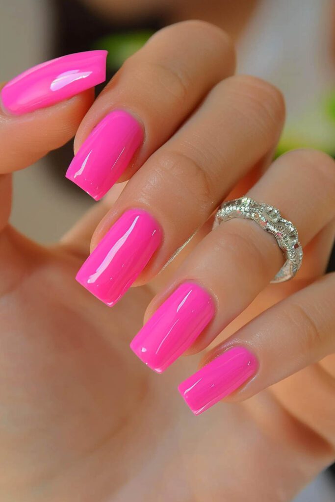 2. Pink: Femininity, Kindness, Romance - acrylic nail ideas