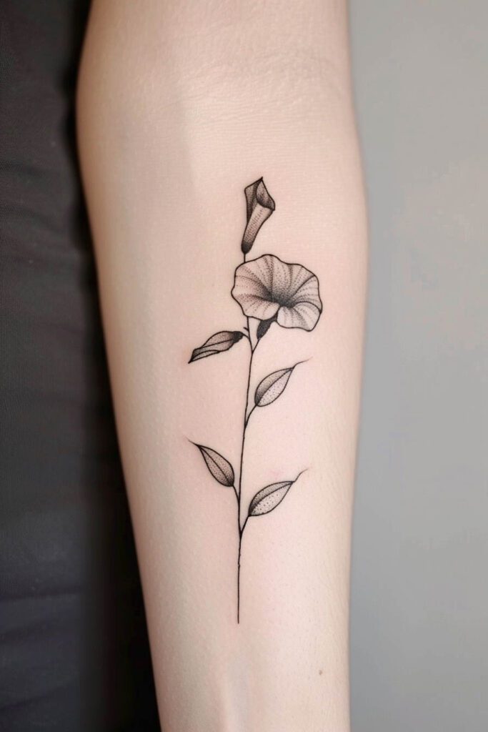 Morning Glory Tattoo - flower tattoo ideas