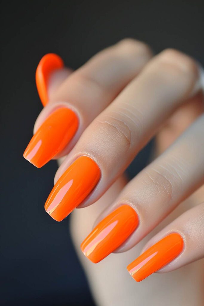 3. Orange: Creativity, Adventure, Enthusiasm - acrylic nail ideas