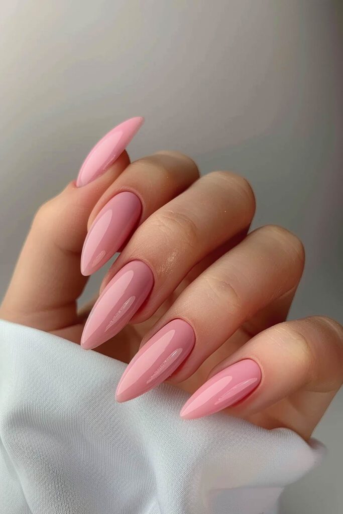 40. Blush Pink: Tenderness, Nurturing, Softness - acrylic nail ideas