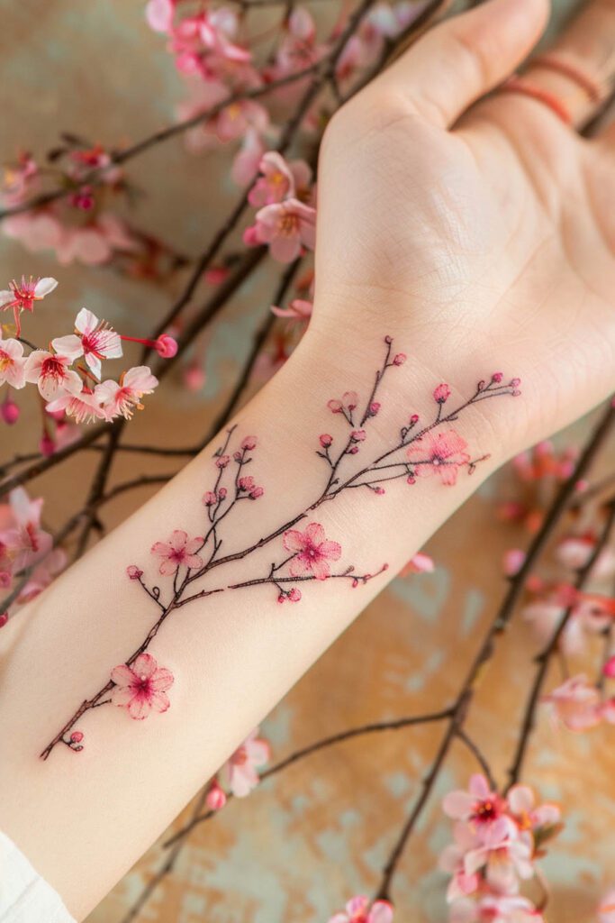 Cherry Blossom Tattoo - flower tattoo ideas