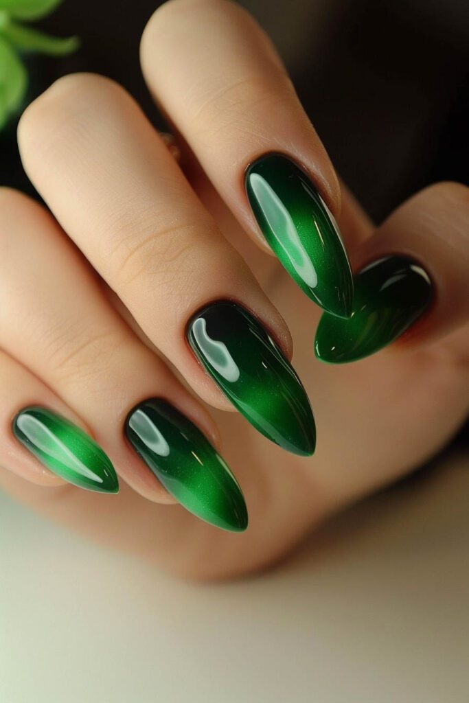 5. Green: Harmony, Growth, Stability - acrylic nail ideas