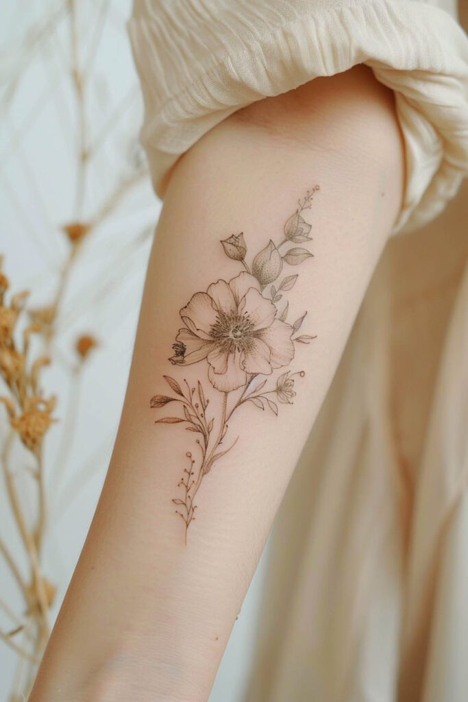 Peony Tattoo - flower tattoo ideas