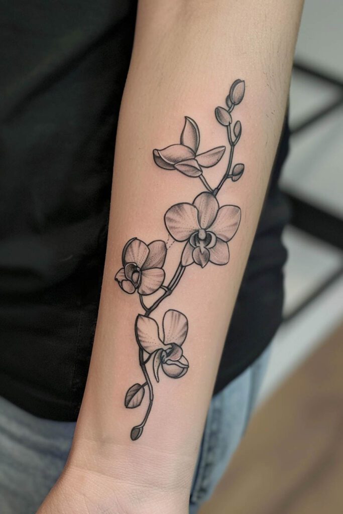 Orchid Tattoo - flower tattoo ideas