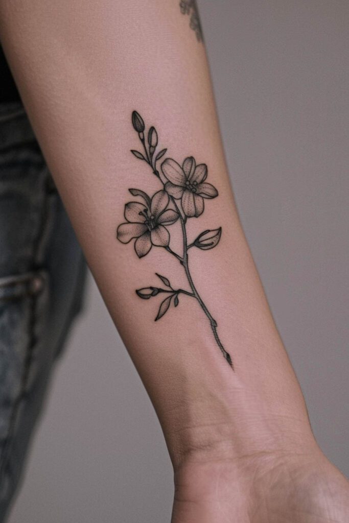 Jasmine Tattoo - flower tattoo ideas