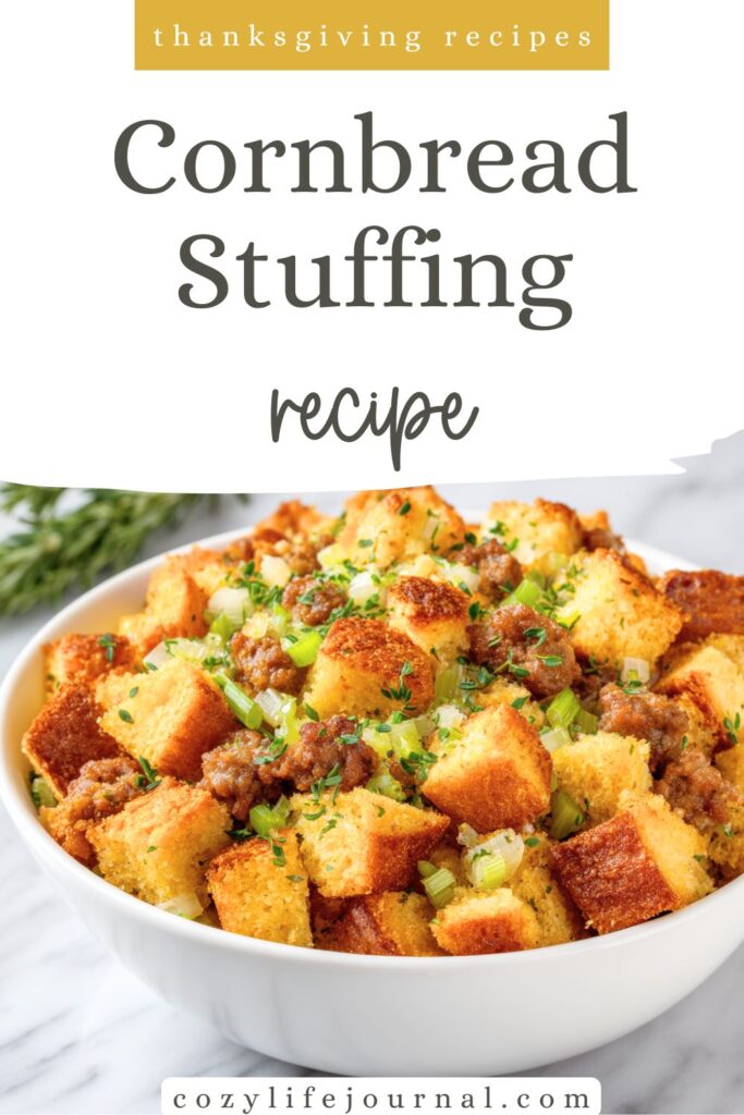 Cornbread Stuffing - thanksgiving recipes