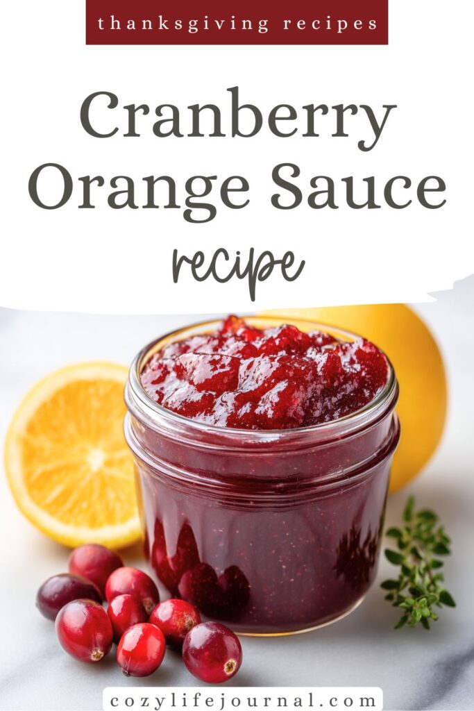 Cranberry Orange Sauce - thanksgiving recipes