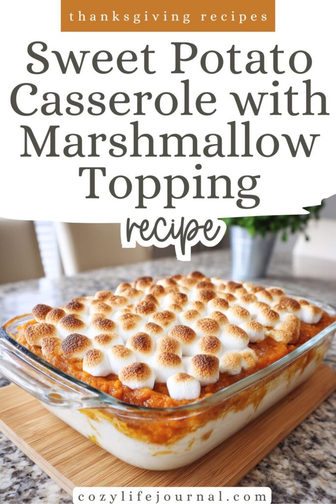 Sweet Potato Casserole with Marshmallow Topping - thanksgiving recipes