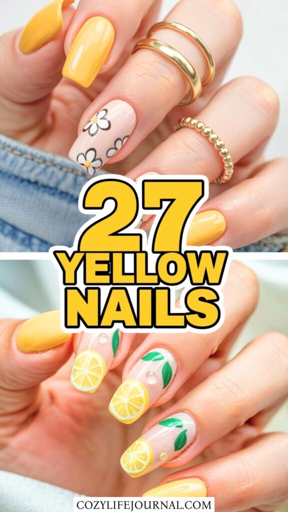 yellow nails