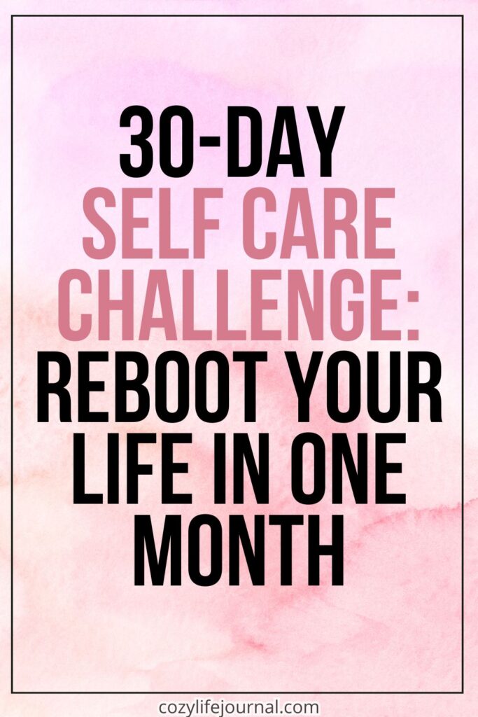 30-day self care challenge
